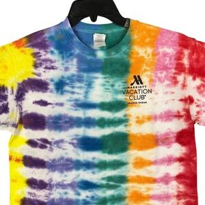 Hilton Head‎ Mens M Shirt Marriott Grande Ocean Tie Dye Resort Casual Coastal